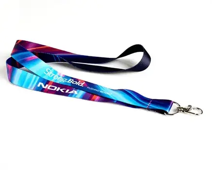 Transfer/digital printed lanyards