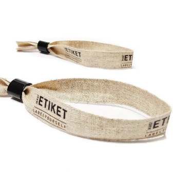  Festival wristbands made of linen