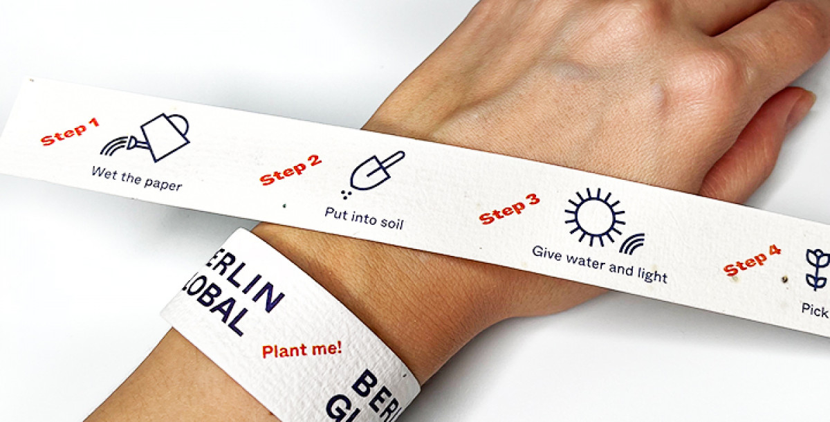 Festival wristbands with seeds