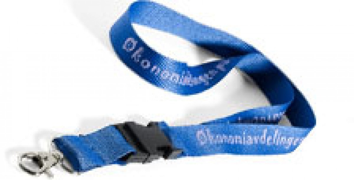 Lanyards with text printed